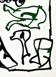 Resumen, litografía original, contemporánea, 1997, en excelente estado
