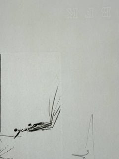 Pierrot Cherries, Original Lithograph with Drypoint Etching, Signed, 1969