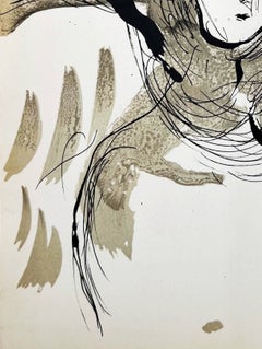 Angel with Sword, Original Lithograph, Modern, 1956, Excellent