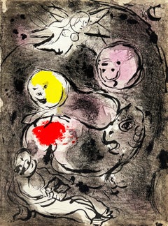 The Prophet Daniel in the Lions' Den, Original Lithograph, Modern, 1956, Excelle