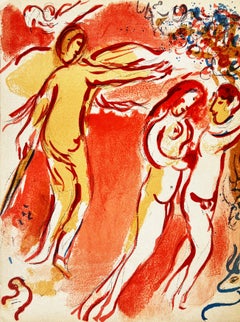 Adam und Eva, Original-Lithografie, modern, 1960, sehr gut