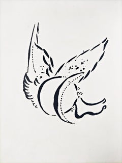 Caino e Abele, litografia originale, moderna, 1960, ottime condizioni