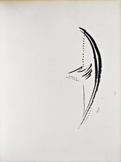 Sarah e Abimelech, litografia originale, moderna, 1960, ottime condizioni