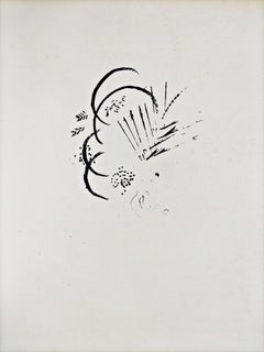 Sarah e gli angeli, litografia originale, arte moderna, 1960, ottime condizioni