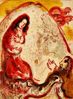 Rachel Steals Her Father’s Graven Images, Original Lithograph, Modern, 1960
