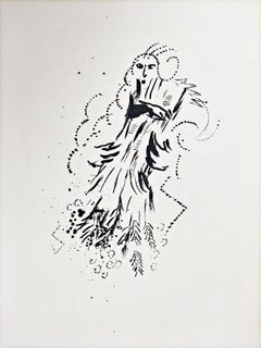 Naomi und ihre Schwiegertöchter, Original-Lithografie, 1960, modern, hervorragend