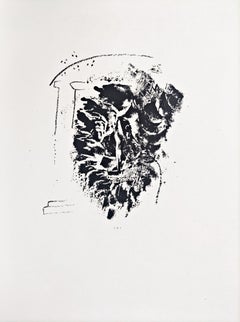 Ahasveros schickt Vasthi fort, Original-Lithografie, modern, 1960, hervorragender Zustand