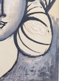 Portrait of Francoise Gilot, Lithograph, 1954, Modern, Excellent