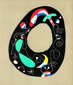 Composition, Original Lithograph, Modern, 1956, Excellent