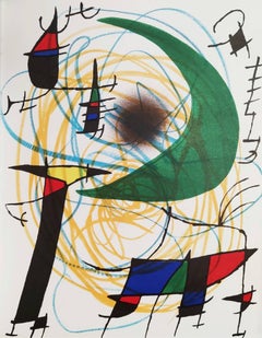 Litografía original V, Original Lithograph, Modern, 1972, Excellent, Framed