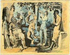 Bacchanale, Lithograph, Modern, 1967, Framed, Excellent
