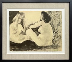 Deux Femmes Nues, Lithograph, Modern, 1967, Framed, Excellent