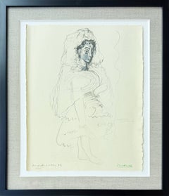 Jacqueline en Espagnole, Lithograph, Modern, 1967, Framed, Excellent