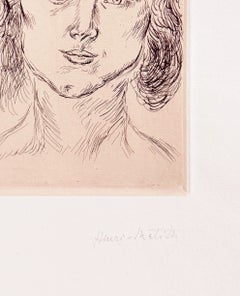 Portrait of Marguerite Matisse, Original Etching, Modern, 1920, Framed, Signed