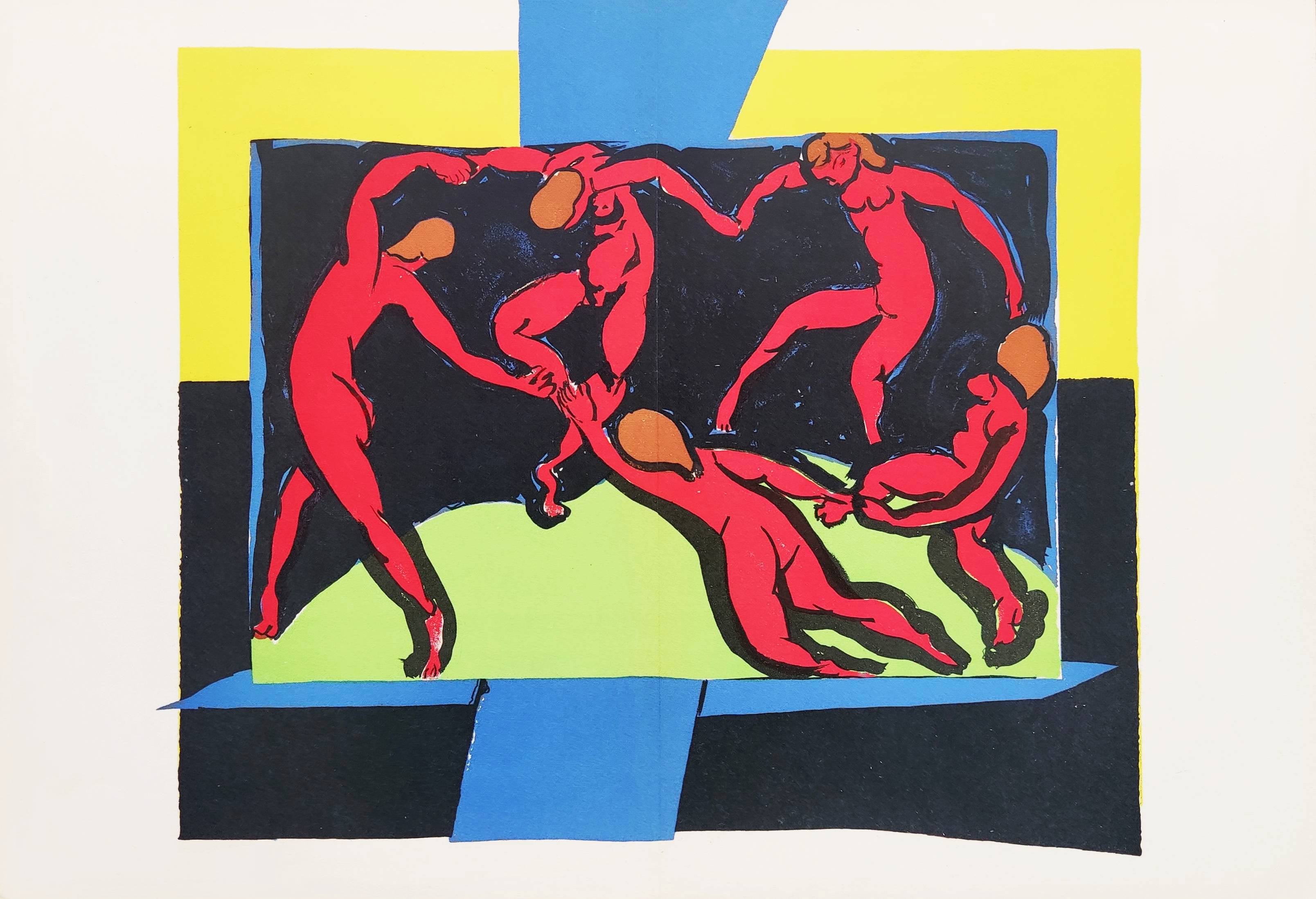 Danza, litografía, moderna, 1939, firmada en la plancha, excelente