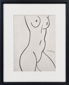 Femme Nu, Lithograph, Modern, 1952, Framed, Excellent