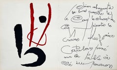 Le Chien Aboyant à La Lune, Original Lithograph, Modern, 1952, Excellent