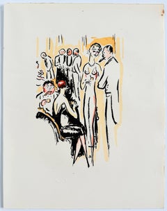 La Garçonne, pochoir original, moderno, 1925, en excelente estado