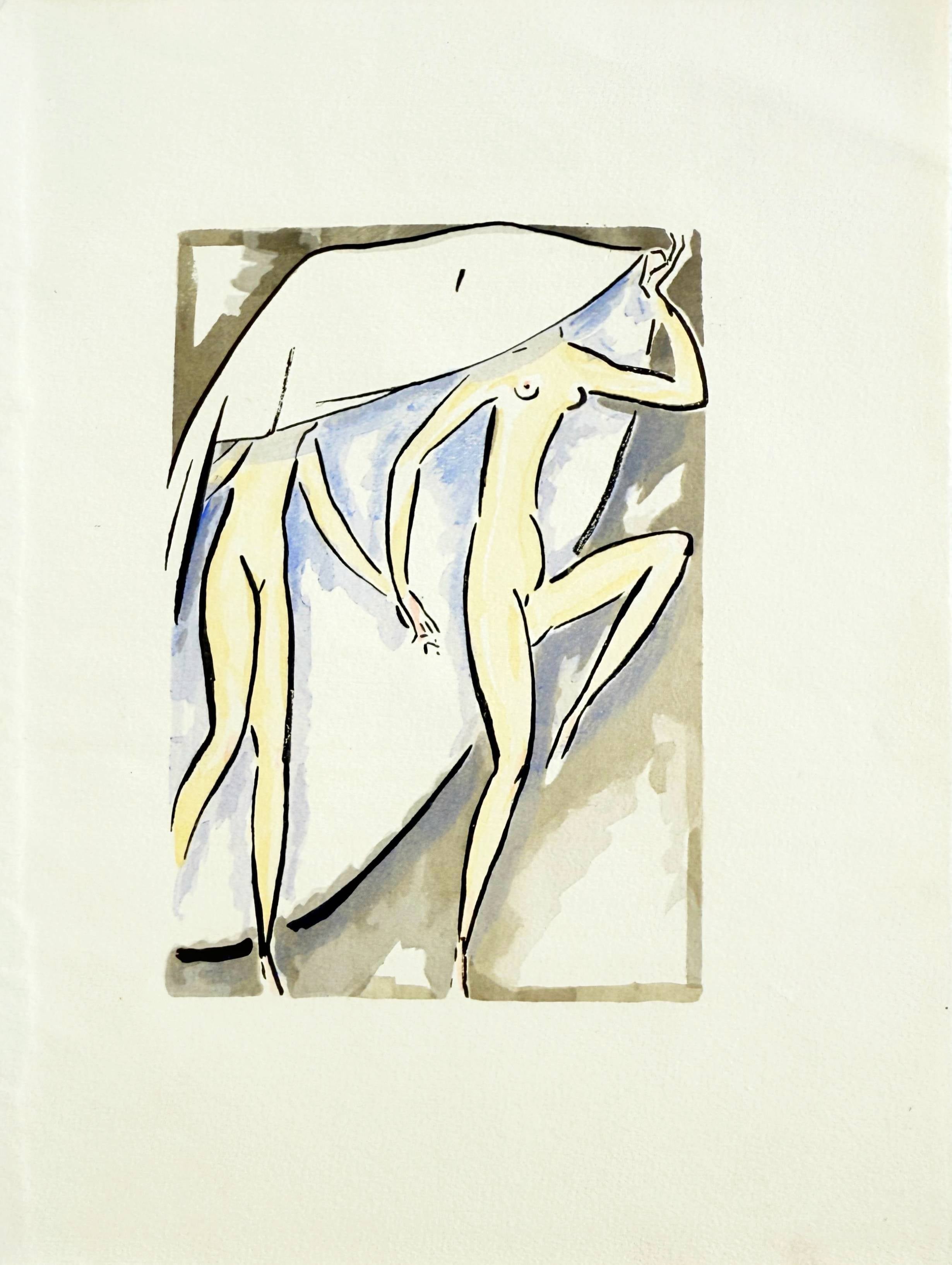 La Garçonne, pochoir originale, moderno, 1925, ottimo stato