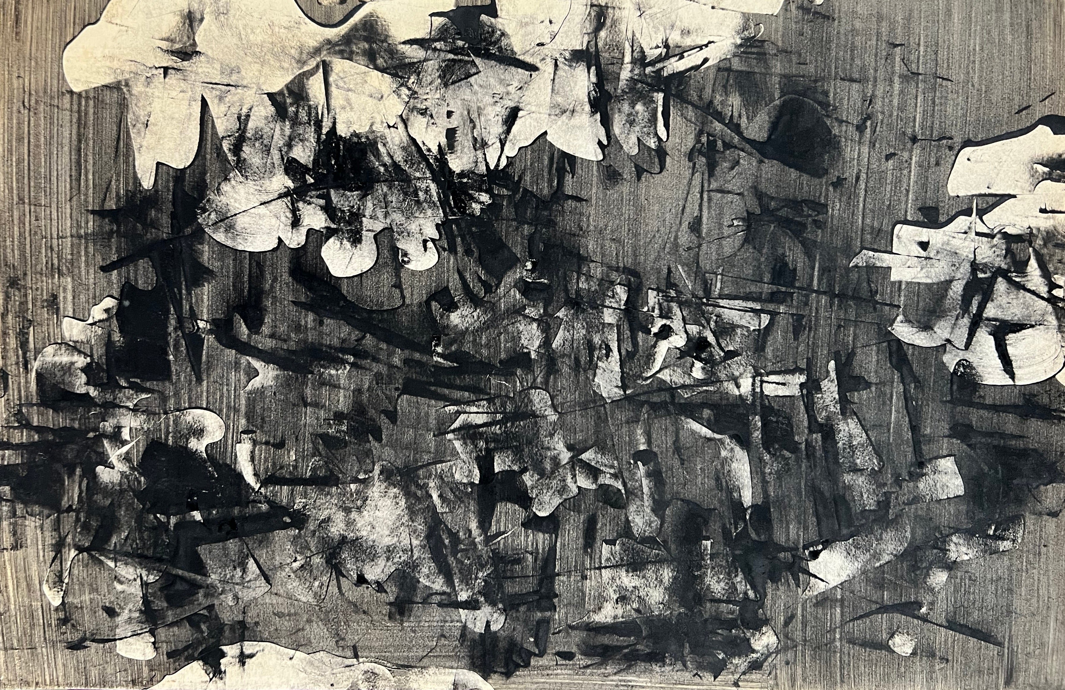 Composición 2, gouache original, moderno, 1950-1959, firmado, en excelente estado