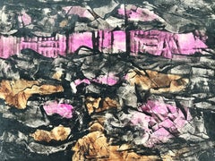 Composición 7, gouache original, moderno, 1950-1959, firmado, en excelente estado