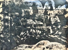 Composition n° 13, gouache originale, contemporaine, 1950-1959, signée, excellent état
