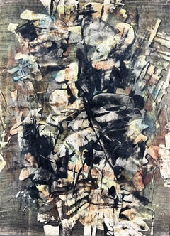Composition 15, Original Gouache, Modern, 1950-1959, Signed, Excellent