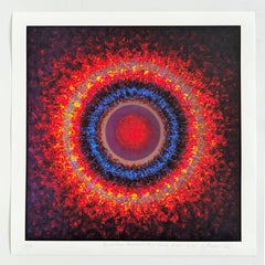 Nébuleuse Helix III, giclée originale, abstraite, signée, excellent état