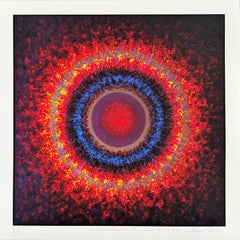 Nébuleuse Helix III, giclée originale, abstraite, signée, excellent état