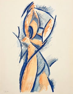 Femme Nue, Un éventail, Lithograph, Modern, 1962, Excellent