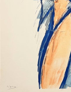 Femme Nue, Un éventail, Lithograph, Modern, 1962, Excellent