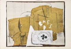 Bouteille, verre et cartes