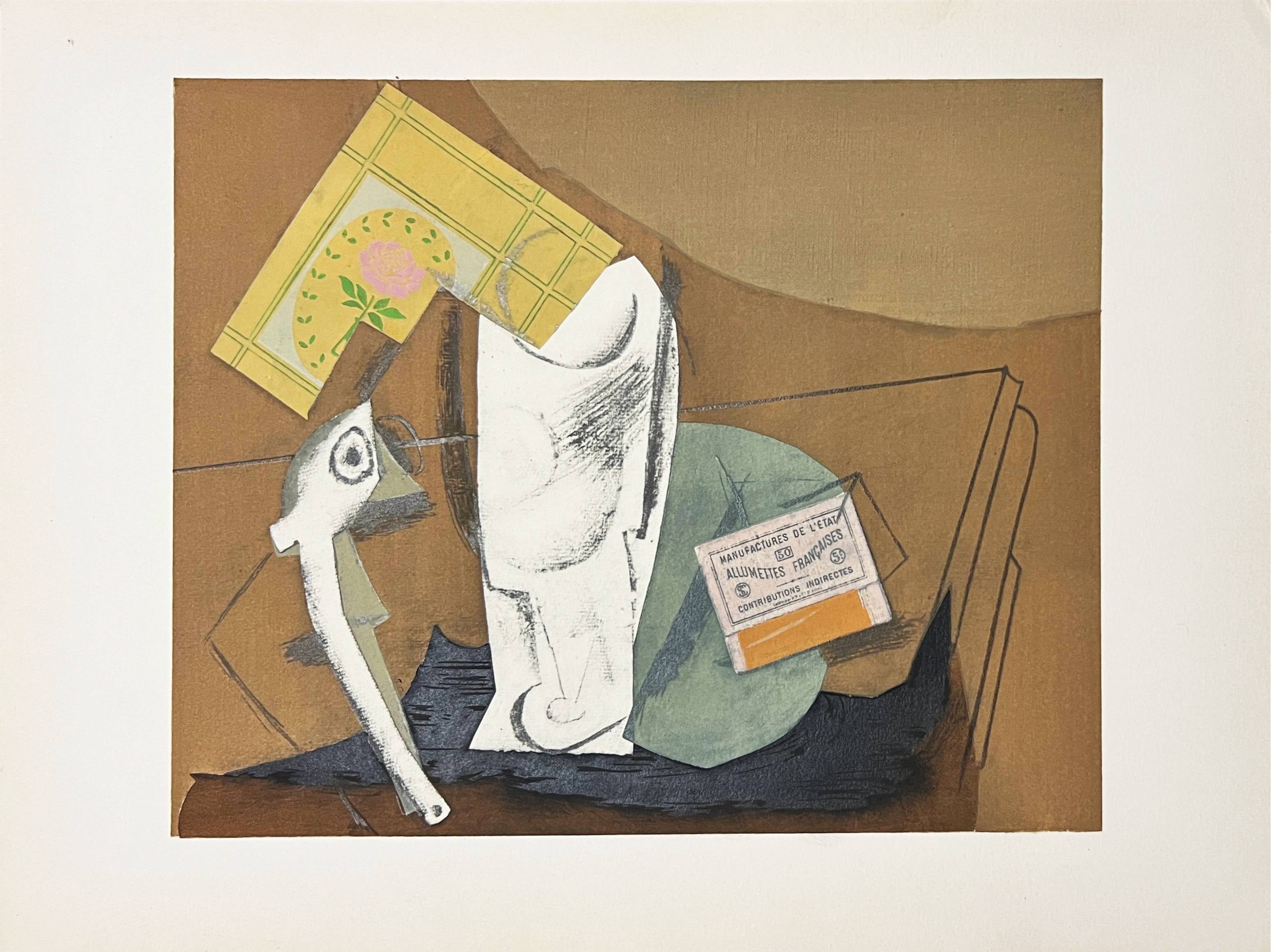 Pablo Picasso Figurative Print - Nature morte à la pipe