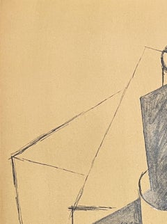 Nature Morte à la Coupe, Un éventail, Lithograph, Modern, 1962, Excellent