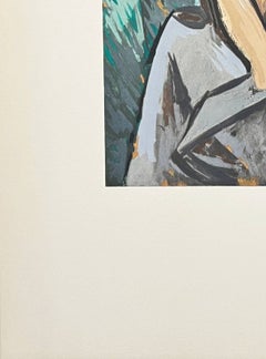 Nu Assis, Un éventail, Lithograph, Modern, 1962, Excellent