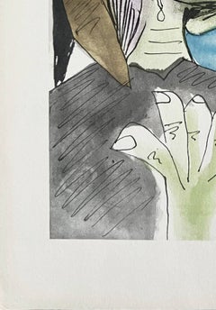 Weeping Woman, 15 Drawings, Lithograph, Modern, 1946