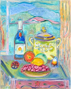 Natura morta, olio su tela, arte moderna, 2008, incorniciato, ottimo stato