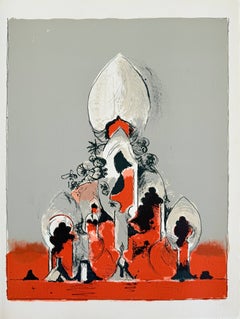 Hommage à San Lazzaro, Lithografie, Moderne, 1975, Hervorragender Zustand