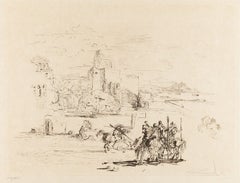 Rome and Cadaqués, Original Etching, Surrealist, Signed, 1972