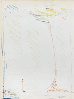 La Rue & L'Arbre, Lithograph, Modern, 1952, Excellent