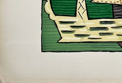Il cesto, litografia, moderna, 1946, ottimo stato