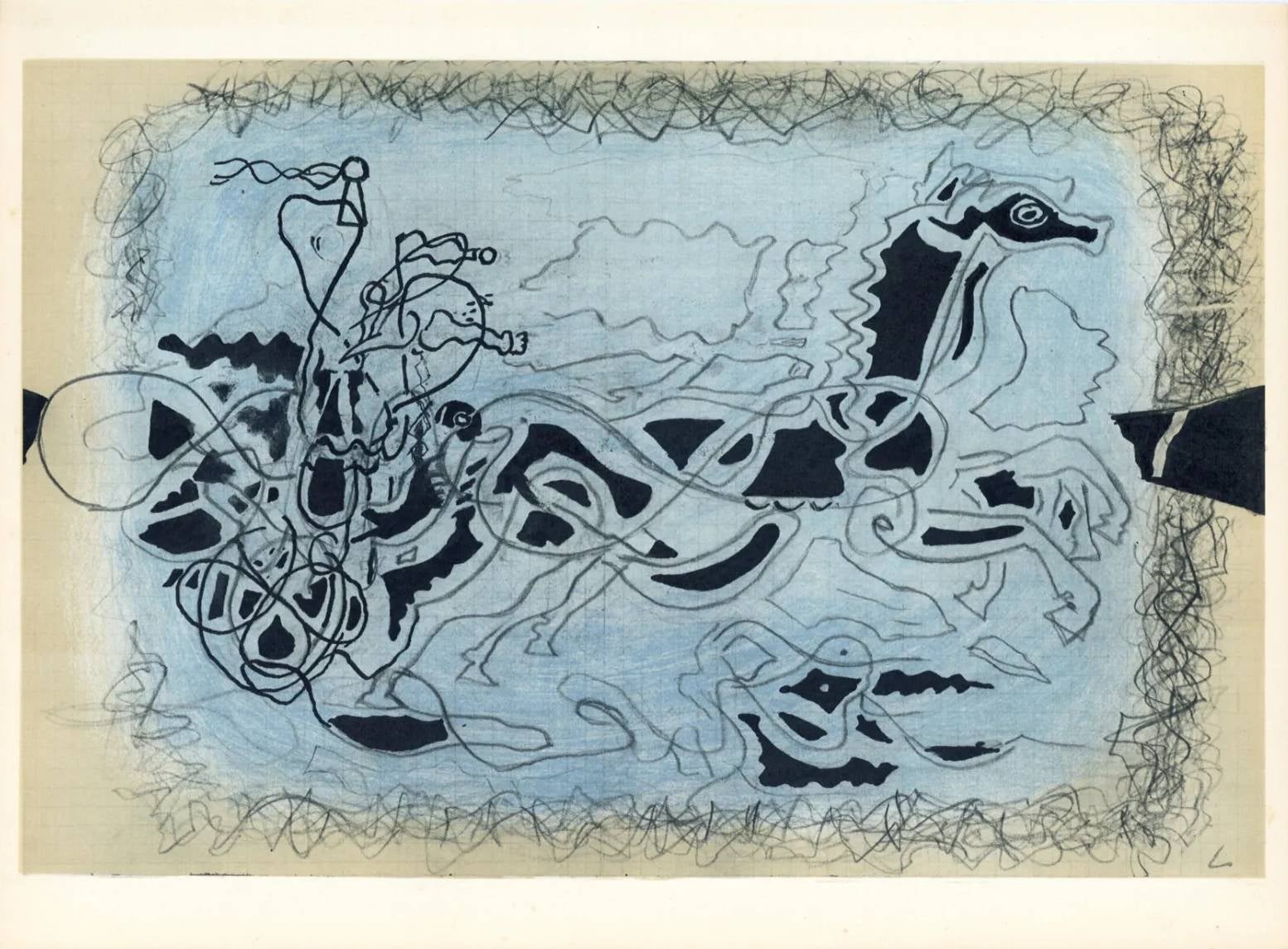 Georges Braque Print - Carnets intimes de Braque XII, Lithograph, Modern, 1955, Excellent