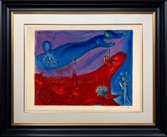 La Bastille, Original Lithograph, Modern, 1954, Signed