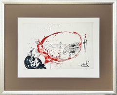 Vision of Paradise, Original Etching, Surrealist, 1971