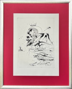 « Étude pour un rêve », gravure originale, surréaliste, 1971