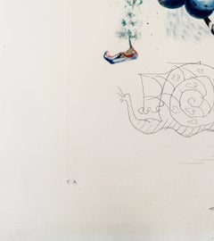 Prunier hâtif (Il prugno frettoloso), litografia originale, 1969, firmata