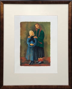 « Les enfants inspirés » (Inspired Children), lithographie originale, contemporaine, 1959