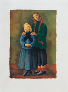 « Les enfants inspirés » (Inspired Children), lithographie originale, contemporaine, 1959