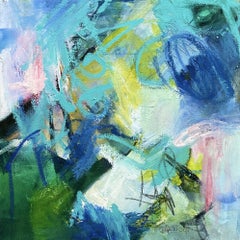 Freedom Series #10, Abstract Painting, Acrylic on Canvas, 12x12 Inches