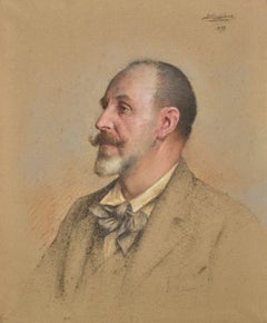 « Portrait de Louis Valayer, maire d'Avignon », par Delphin Enjolras, pastel, 1899